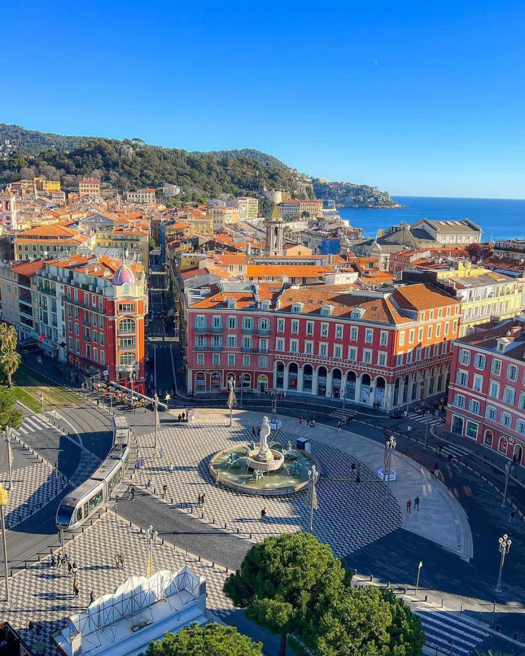 Beau 3 Pieces, 7 Pers, 2 Terrasses, Centre, Calme, Securite Lejlighed Nice
